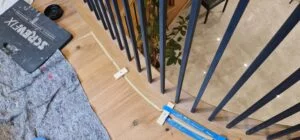 Floor joint to the stairs gallery