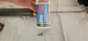 Quick repairs of squeaking stairs. 3 PU adhesive